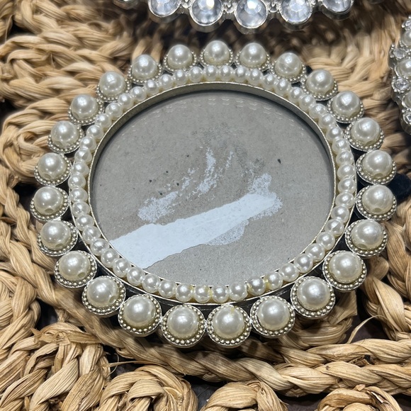 Nicole Miller Crystal and Pearl Picture Frames each sold separately large sold - Picture 2 of 5